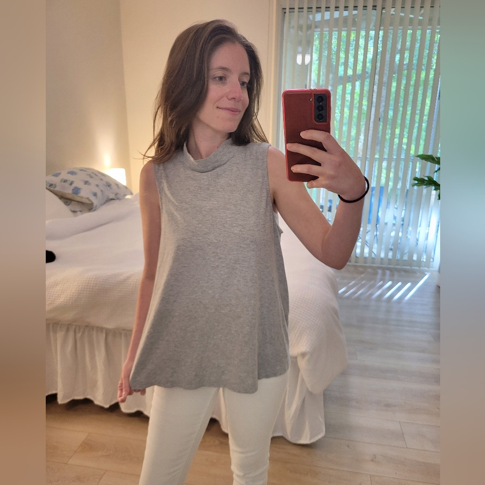 Splendid mock/turtleneck tank